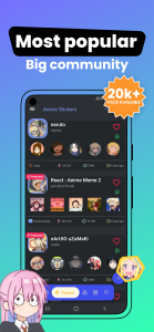 اسکرین شات 4 برنامه +999K Anime Stickers WASticker
