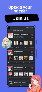 اسکرین شات 8 برنامه +999K Anime Stickers WASticker