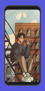 اسکرین شات 1 برنامه Cool Anime Boy Wallpaper HD 4K