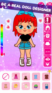 اسکرین شات 2 برنامه Anime Doll Dressup Girls Games