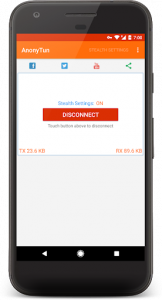 اسکرین شات 2 برنامه AnonyTun