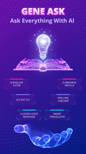 اسکرین شات 1 برنامه Gene Ask: AI Chatbot Assistant