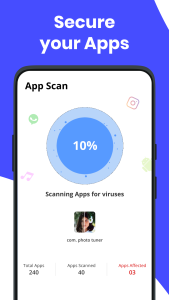 اسکرین شات 4 برنامه Antivirus: Virus Cleaner, Junk