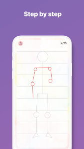 اسکرین شات 4 برنامه Anime print: how to draw anime