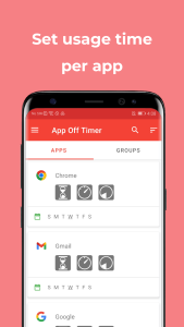 اسکرین شات 1 برنامه App Off Timer: App Timer Lock