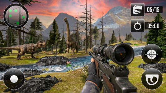 اسکرین شات 1 بازی Wild Dinosaur Hunting Games 3D