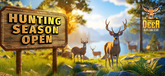 اسکرین شات 1 برنامه Jungle Deer Hunting Games 3D