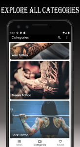 اسکرین شات 2 برنامه Tattoo Ideas App