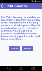 اسکرین شات 5 برنامه Disk Video Recovery
