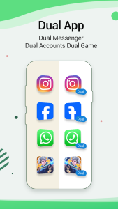 اسکرین شات 1 برنامه Dual App - Multiple Accounts