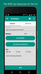اسکرین شات 2 برنامه Rest Client - Pocket POSTMAN