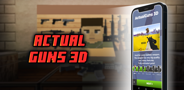 اسکرین شات 6 برنامه ACTUAL GUNS 3D MOD for MCPE
