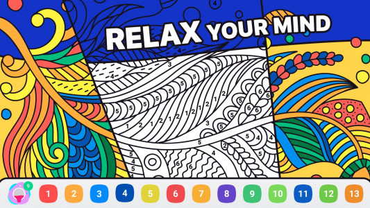 اسکرین شات 3 بازی BATIQ - Color Therapy Book