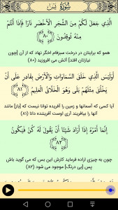 اسکرین شات 4 برنامه سوره یاسین صوتی و متنی