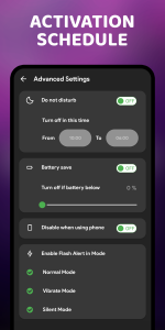 اسکرین شات 5 برنامه Flash Alert: Led Flashlight