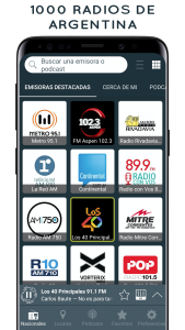 اسکرین شات 1 برنامه Radio Argentina: Radio FM y AM