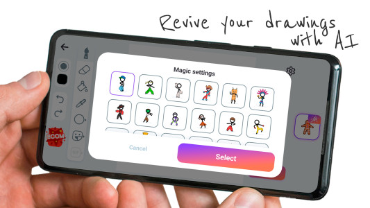 اسکرین شات 3 بازی Stickman: draw animation maker