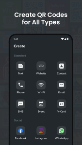 اسکرین شات 2 برنامه QR Code Generator: Fast & Easy