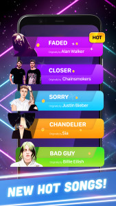 اسکرین شات 5 بازی Hop Tiles 3D: Hit music game