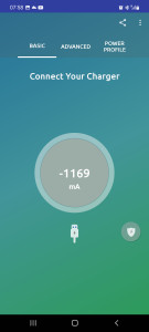 اسکرین شات 1 برنامه Charger Tester (ampere meter)