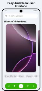 اسکرین شات 5 برنامه Wallpapers For iPhone 14-16 HD