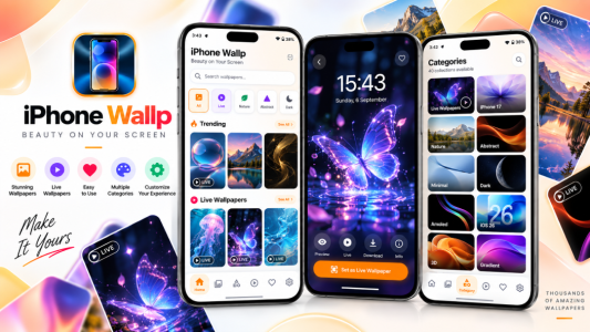 اسکرین شات 1 برنامه Wallpaper For Iphone - Wallway