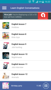 اسکرین شات 3 برنامه Learning English Conversation - English Speaking