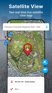 اسکرین شات 4 برنامه GPS Navigation Live Earth Maps