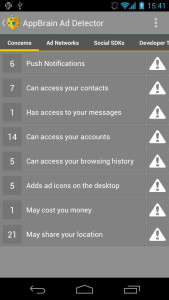 اسکرین شات 2 برنامه AppBrain Ad Detector