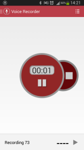 اسکرین شات 2 برنامه Voice Recorder