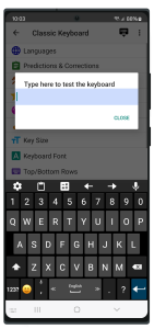 اسکرین شات 2 برنامه Classic Big Keyboard