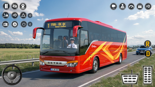 اسکرین شات 4 برنامه City Coach Bus Simulator 3D