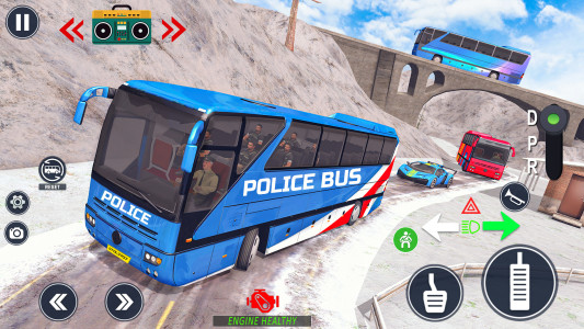 اسکرین شات 5 بازی Police Bus Simulator Bus Games