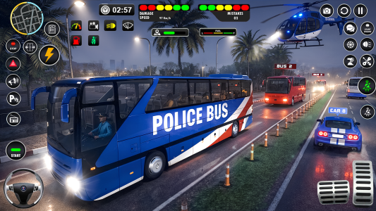 اسکرین شات 1 بازی Police Bus Simulator Bus Games
