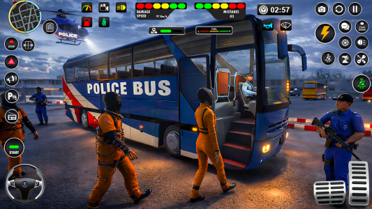 اسکرین شات 4 بازی Police Bus Simulator Bus Games