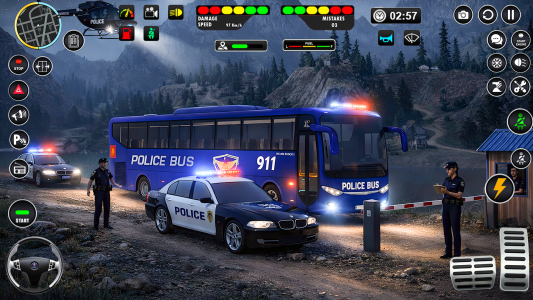 اسکرین شات 2 بازی Police Bus Simulator Bus Games
