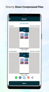 اسکرین شات 4 برنامه Video & Image Compressor App