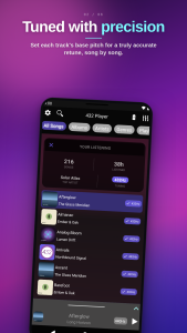 اسکرین شات 5 برنامه 432 Player: 432Hz Converter