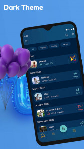 اسکرین شات 6 برنامه Birthdays, Reminder & Calendar