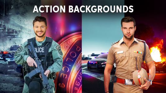 اسکرین شات 4 برنامه Police Photo Suit 2026 Editor