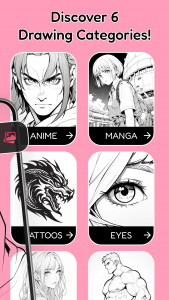 اسکرین شات 2 برنامه ARDraw - Anime Trace & Sketch