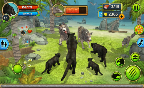 اسکرین شات 6 بازی Panther Family Sim Online - Animal Simulator