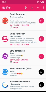 اسکرین شات 1 برنامه Fake Notifications