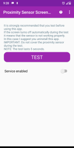 اسکرین شات 5 برنامه Proximity Sensor Screen On Off
