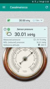 اسکرین شات 1 برنامه Accurate Barometer