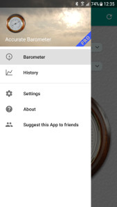 اسکرین شات 5 برنامه Accurate Barometer