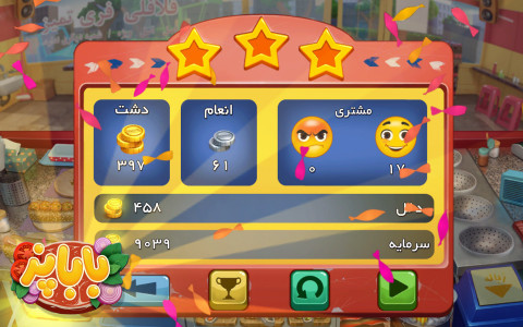 اسکرین شات 4 بازی باباپز (بازی آشپزی)