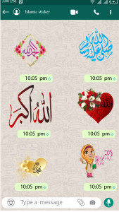 اسکرین شات 1 برنامه Islamic Sticker: WAStickerApps