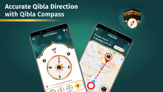 اسکرین شات 1 برنامه Qibla Finder: Qibla Direction
