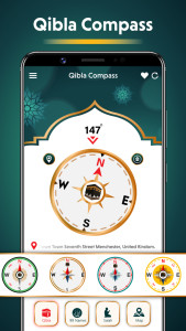 اسکرین شات 2 برنامه Qibla Finder: Qibla Direction